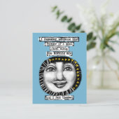 Veer van een Briefkaart van de maan (Staand voorkant)