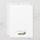 Veer Waterverf Diamond Overlay | Bruiloft Kaart (Achterkant)