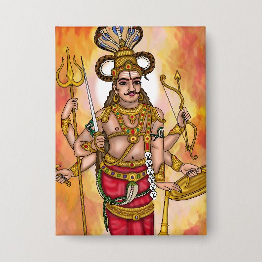 Veerabhadra-knoppen Button (Voorkant)