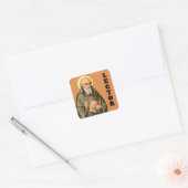 Veerbare "Bede Preaching" (P 008) Square Sticke Vierkante Sticker (Envelop)