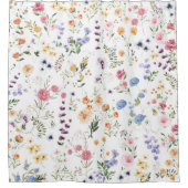 Veerbloem Vloertuingroen Douchegordijn (Voorkant)