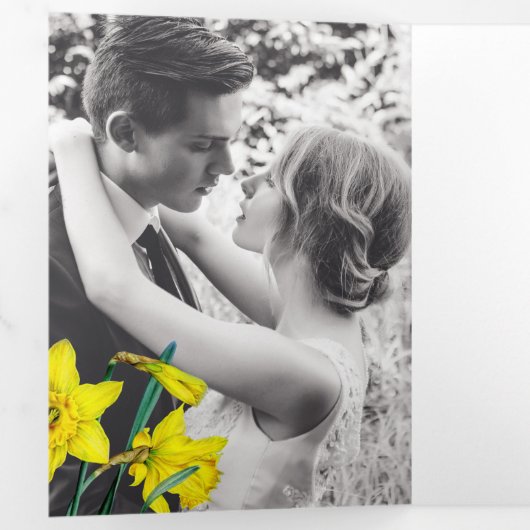 Veerbloemen differen bruingrijs drieluik programma (Binnenzijde eerst)