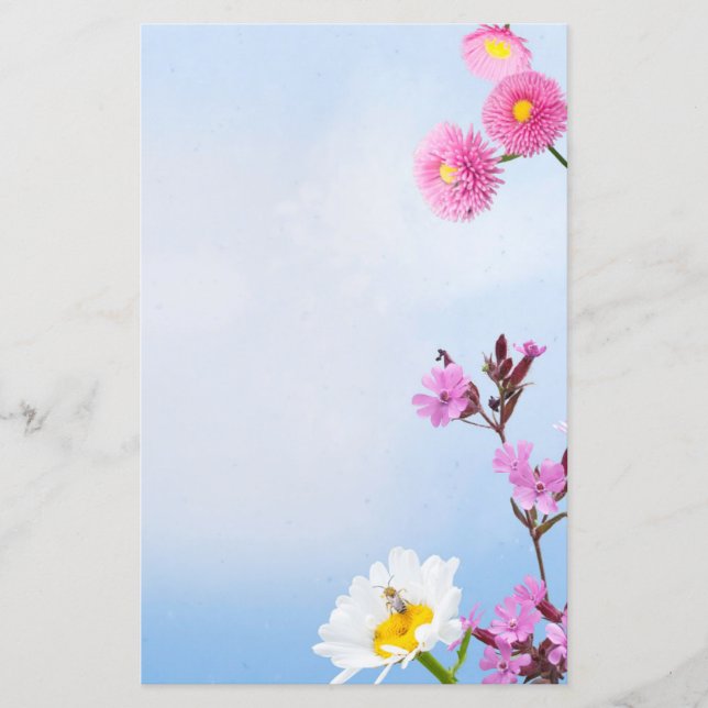 Veerbloemen Schrapboekpapier (Voorkant)