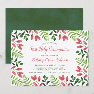 Veerbloesem Heilige Communie of Bevestiging Kaart