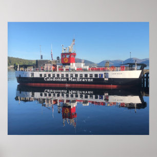 Veerboot Loch Riddon, afgemeerd in Rothesay, Schot Poster