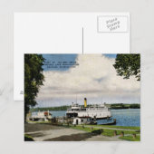 veerboot, meer van Washington, Vintage van Seattle Briefkaart (Voorkant / Achterkant)