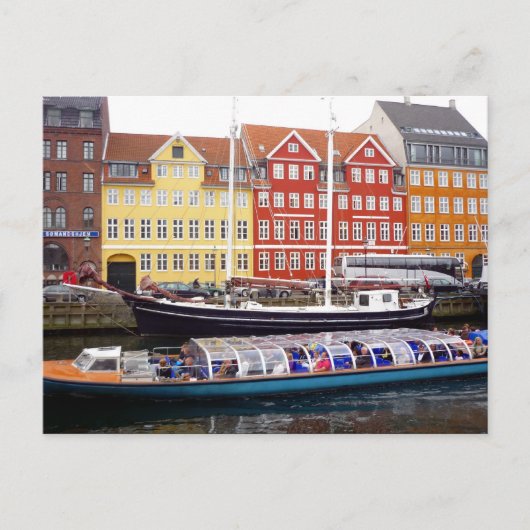 veerboot met nyhavn briefkaart (Voorkant)