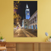 veerbootgebouw canvas afdruk (Insitu (Woonkamer))