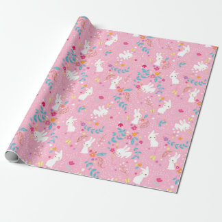 Veerbundels Roze omslagpapier Cadeaupapier