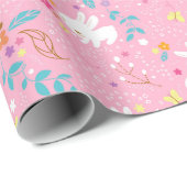 Veerbundels Roze omslagpapier Cadeaupapier (Rol Hoek)