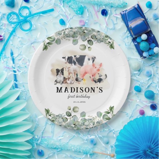 Veerdaagse slachting papieren bordje (Feest)