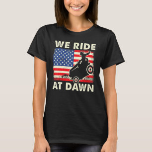 Veerdaagse tuinbouw we rijden op Dawn Lawn Mower T-shirt