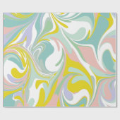 Veerdeegwaren | Abstract ontwerp voor marmering Cadeaupapier (Vlak)