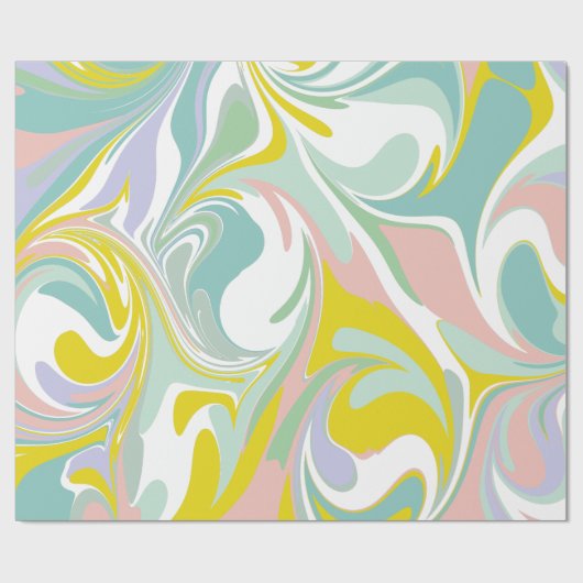 Veerdeegwaren | Abstract ontwerp voor marmering Cadeaupapier (Vlak)