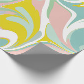 Veerdeegwaren | Abstract ontwerp voor marmering Cadeaupapier (Hoek)