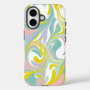 Veerdeegwaren   Abstract ontwerp voor marmering iPhone 16 Hoesje