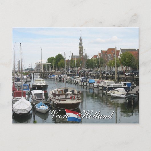 Veere old Harbor Zeeland Holland Briefkaart (Voorkant)