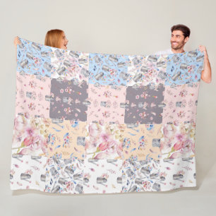 Veerfortuinbouwpatchwork Fleece Blanket Deken