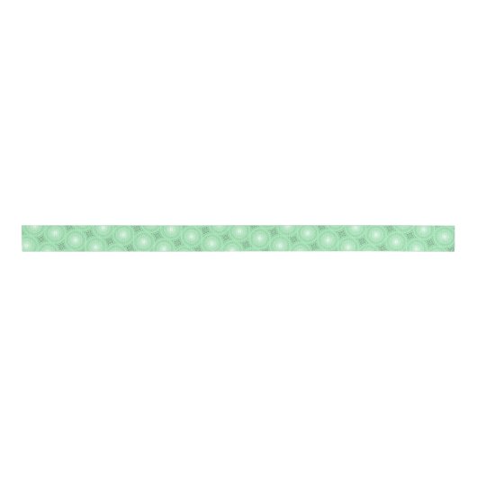 Veergroene cirkels grosgrain lint (Voorkant)