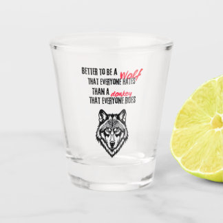 Veerkracht, eigenwaarde en onafhankelijkheid shot glas