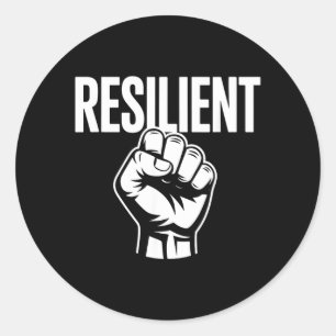 Veerkrachtige mentale kracht Zelfvertrouwen Motiva Ronde Sticker