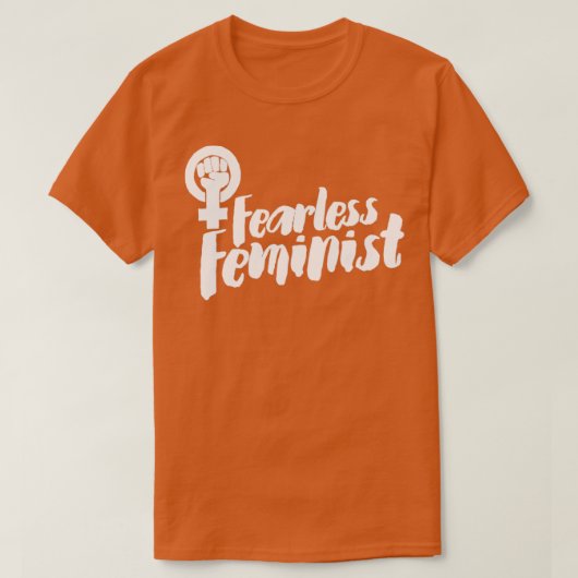Veerloze feminist1 t-shirt (Design voorkant)