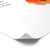 Veerpapaverbloemen Weddenschap Poster (Hoek)