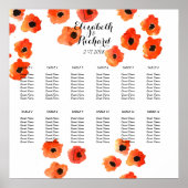 Veerpapaverbloemen Weddenschap Poster (Voorkant)