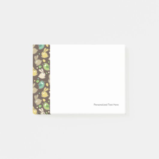 veerpatroon met oostereieren, vogels post-it® notes (Voorkant)