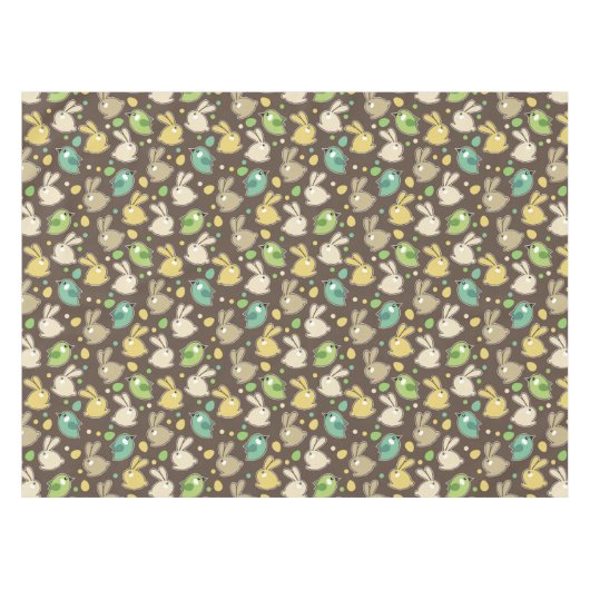 veerpatroon met oostereieren, vogels tafelkleed (Voorkant (Horizontaal))
