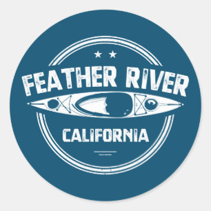 Veerrivier, Californië Ronde Sticker