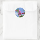 Veerroze ventilatoren ronde sticker (Tas)