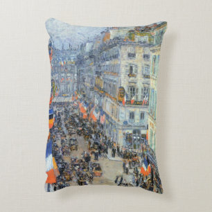 Veertien juli, Rue Daunou door Childe Hassam Accent Kussen
