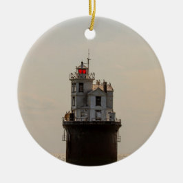 Veertien vuurtoren van de Foot Bank Keramisch Ornament