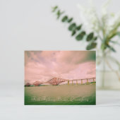 Veertiende spoorwegbrug bij Edinburgh, briefkaart (Staand voorkant)
