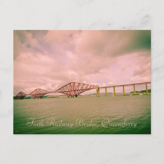 Veertiende spoorwegbrug bij Edinburgh, briefkaart (Voorkant)