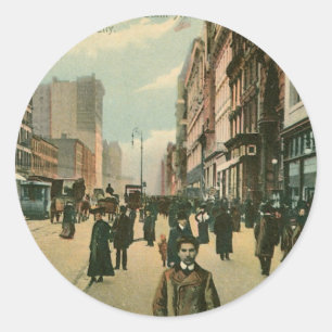 Veertiende St, New York City Ronde Sticker