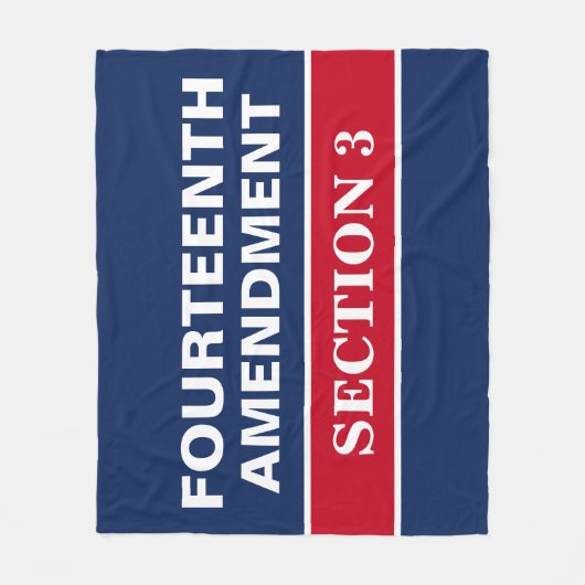 Veertiende wijziging Afdeling 3 Grondwet Fleece Deken (Voorkant)