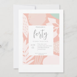 veertig | 40e uitnodiging van de partij Elegant