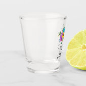 Veertig 'Bright & Bold Floral 40e verjaardag Shot Glas (Links)