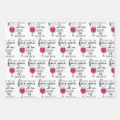 Veertig en Fabulous Birthday Wrapping Sheets Inpakpapier Vel (Voorkant 2)