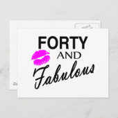 Veertig en vruchtbaar briefkaart (Voorkant / Achterkant)