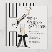 Veertig & Fabulous Chic Champagne Strik 40e Verjaa