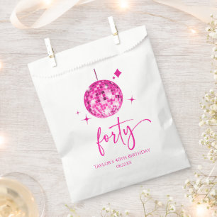 Veertig Roze Disco Bal 40e Verjaardagsfeestje Bedankzakje