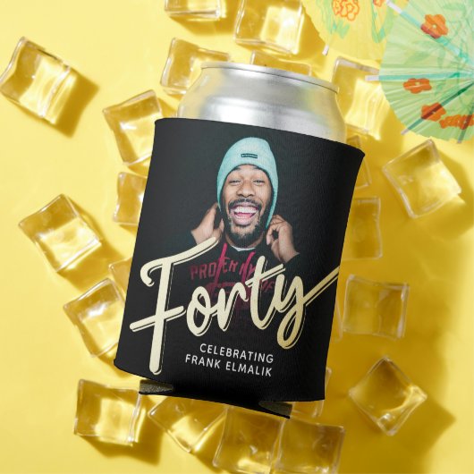 Veertig script goud 40e verjaardag foto's blikjeskoeler (Insitu Zomer)