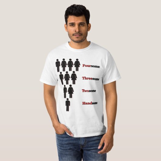 Veertig, tof, knap t-shirt (Voorkant volledig)
