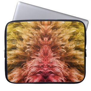 Veertige harige pluis look zonsondergang sinaasapp laptop sleeve