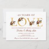 Veertigste Jubileum 40 jaar liefde Kaart (Voorkant)