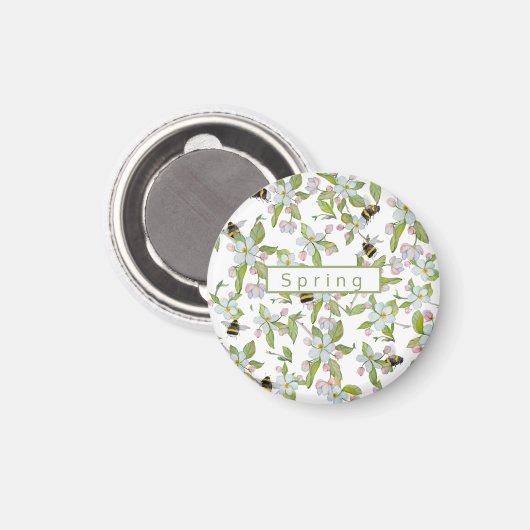 Veertuinbloei en hommels magneet (Voorkant / Achterkant)