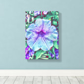 Veertuinbloemen Canvas Afdruk (Insitu (Houten vloer))